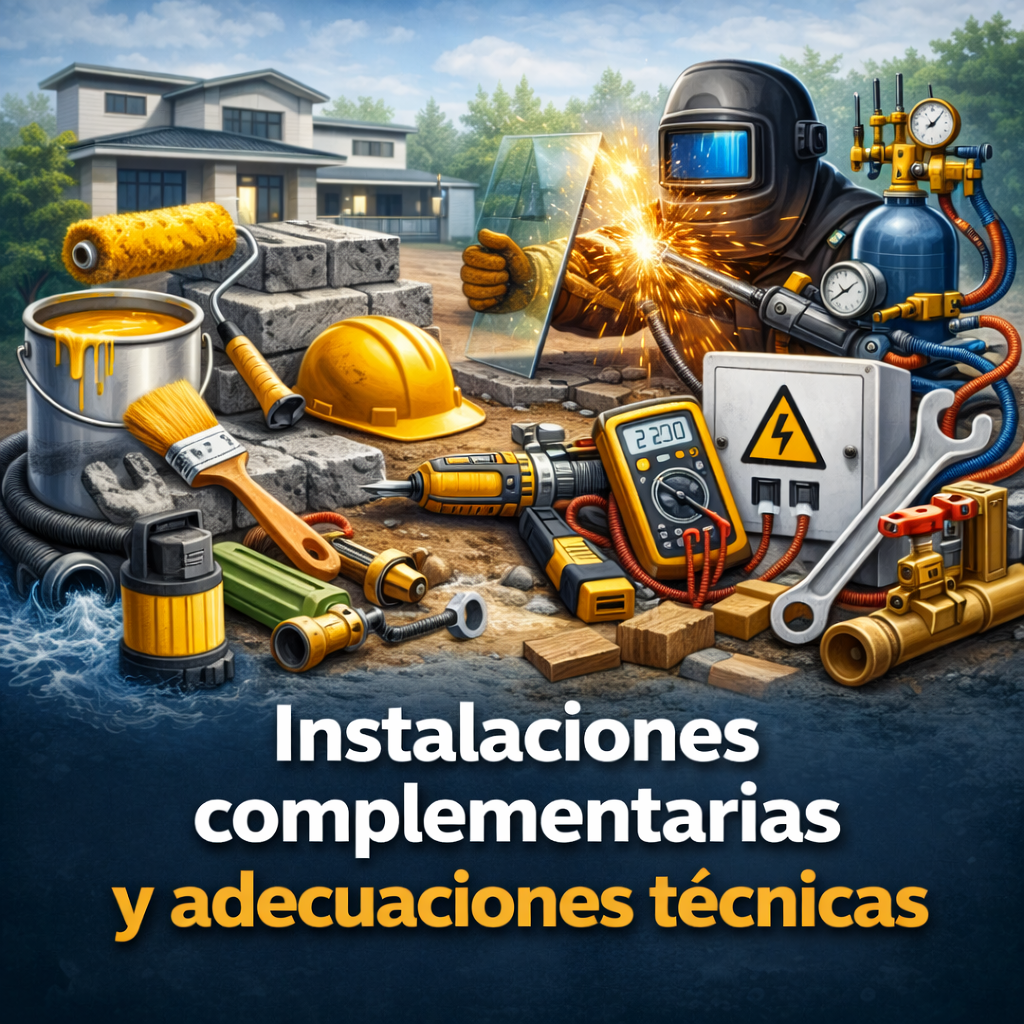 Instalaciones complementarias y adecuaciones técnicas